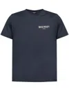 Balmain Short Sleeves Round Neck Straight Hem In Blue