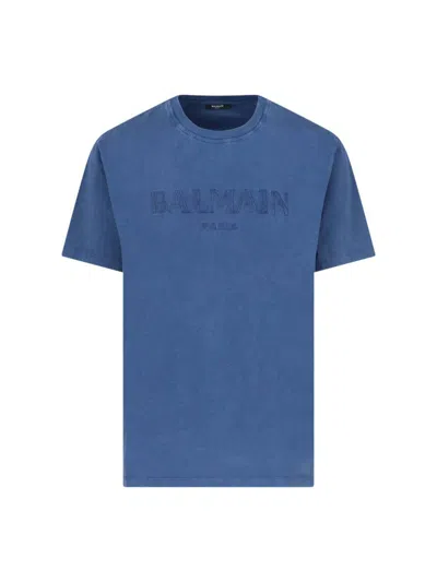 Balmain T-shirts And Polos In Blue
