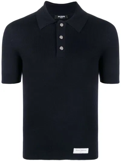 Balmain T-shirts And Polos In Blue