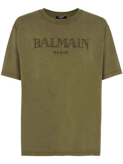 Balmain T-shirts And Polos In Brown