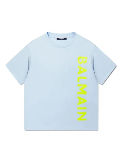 Balmain Kids'  T-shirts And Polos Clear Blue