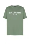 Balmain 'paris' T-shirt In Green