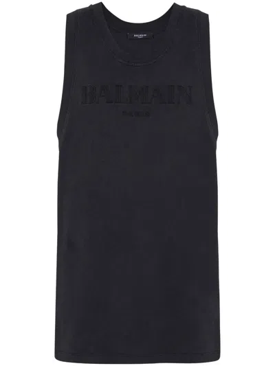 Balmain T-shirts And Polos In Grey