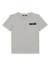 Balmain Logo-appliqué T-shirt In Grey