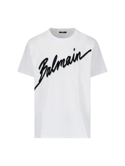 Balmain T-shirts And Polos In White