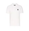 Balmain Polo Shirt Short Sleeves Ribbed Cuffs Collar In White