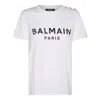 BALMAIN BALMAIN T-SHIRTS AND POLOS WHITE