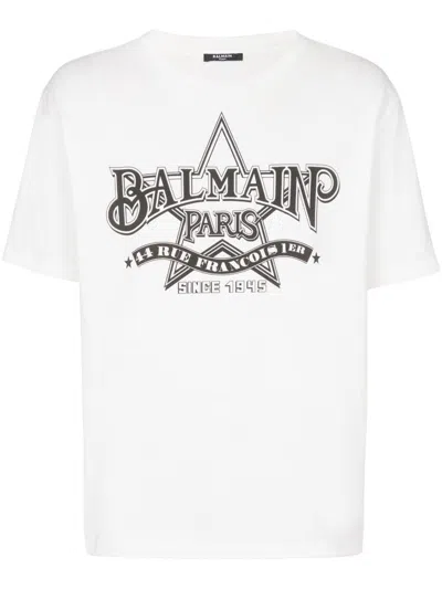 Balmain Cotton T-shirt In White