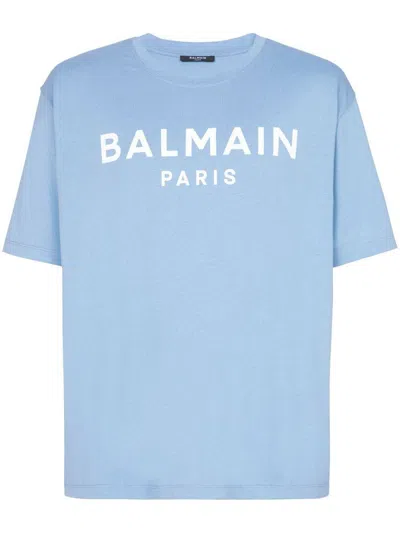 Balmain T-shirts & Tops In Bleuplblan