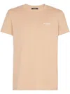 Balmain Beige Logo T-shirt In Neutrals