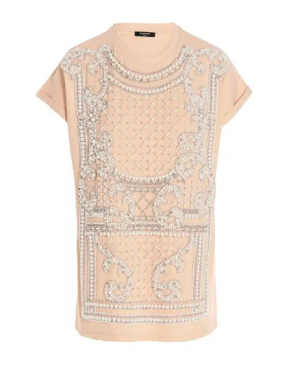 Balmain T-shirts & Tops In Pink