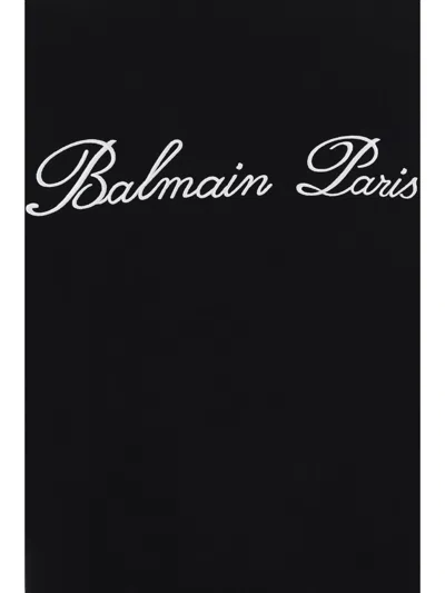 Balmain T-shirts In Eab Noir/blanc