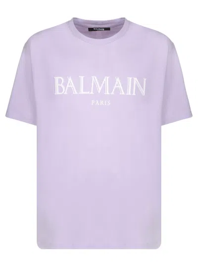 Balmain T-shirt In Lilac