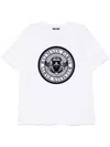 Balmain White Cotton T-shirt With Maxi Logo Print In White