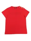 Balmain Logo-print T-shirt In Red