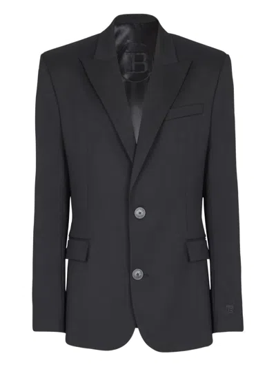 Balmain Tailored 2-button Wool Jacket For Men In Black