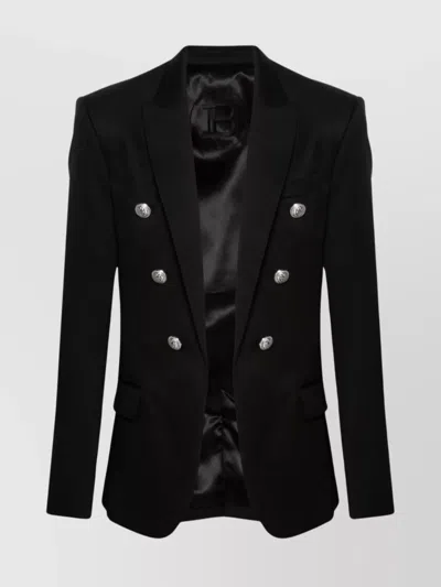 BALMAIN TAILORED BLAZER WOOL REAR VENT