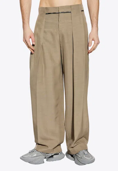 BALMAIN TAILORED CUPRO PANTS