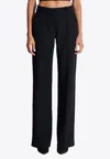 Balmain Tailored Grain De Poudre Wool Pants