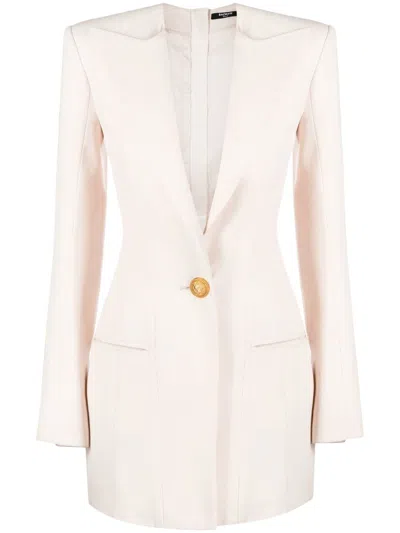 Balmain Tailored Mini Dress In Pink