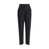 Balmain Tailored Pants Pleated Sash Detail In Black