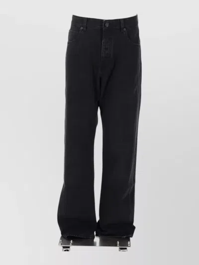 Balmain Tailored Pants Featuring Belt Loops And Pockets In Black