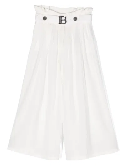 Balmain Tailored Suit Trousers In White
