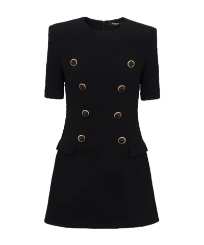 Balmain Dresses In Black