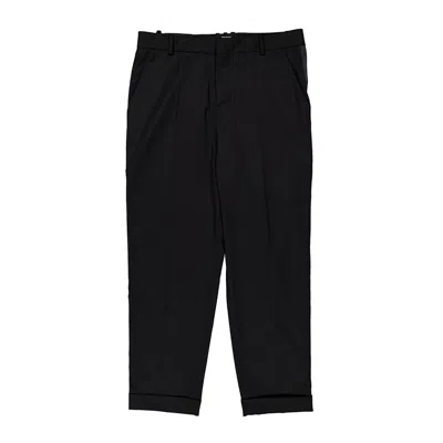 Balmain Tailored Trousers With Satin Side Stripes In Black