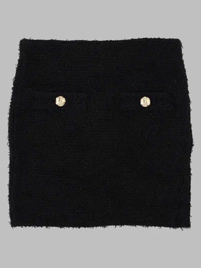 Balmain Mini Skirt In Black