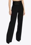 Balmain Virgin-wool Trousers In Black