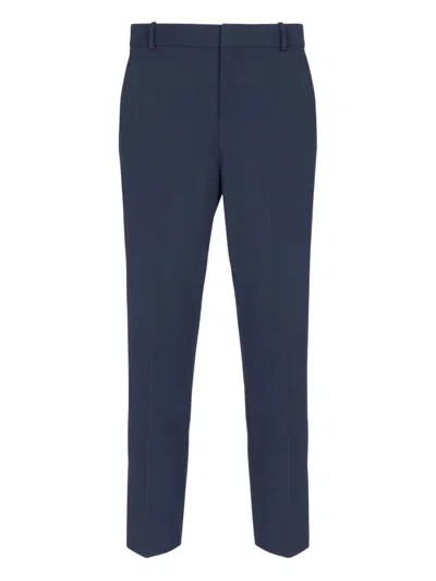 Balmain Tailored Wool Trousers In Blue