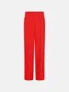 Balmain 'tailoring' Red Viscose Blend Pants