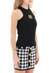 Balmain Sleeveless Top With Pb In Multi