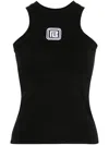 Balmain Tank Top With Pb Monogram