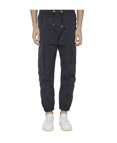 Balmain Tapered Cargo Trousers In Black