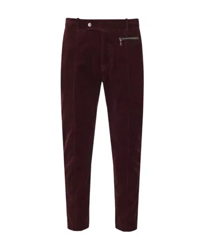 Balmain Tapered-leg Suede Cropped Trousers In Black