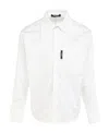 Balmain Teen Logo-print Long-sleeve Shirt In White