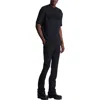 Balmain Terry Monogram T-shirt In Black