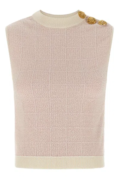 BALMAIN 'TESTA DI LEONE' TWEED VEST