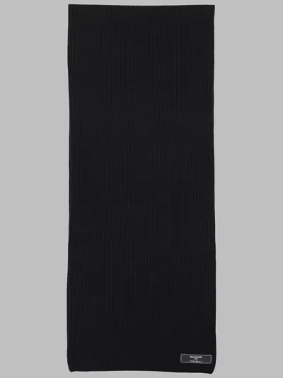 Balmain Textile Accessories For Men In Black