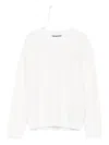 Balmain Textured Cotton Sweater In White