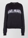 Balmain Black Mohair Sweatshirt In Black