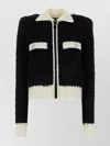 Balmain Textured Fabric Long Sleeves Front Pockets