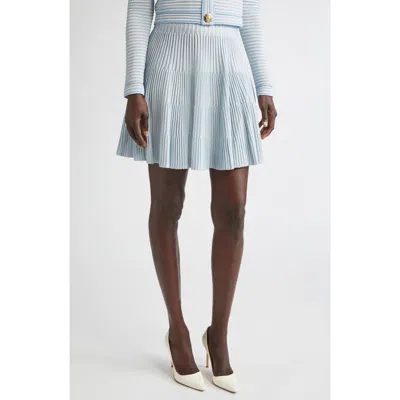Balmain Textured Knit Flared Skirt