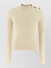Balmain Ribbed Sweater Sweaters And Cardigans White In Neutral