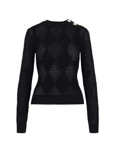 BALMAIN TEXTURED MESH