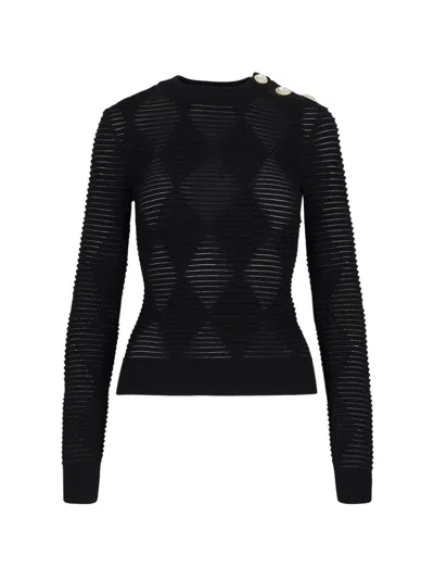 BALMAIN TEXTURED MESH
