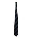 Balmain Textured Stripe Tie In Multicolor Silk In Multi