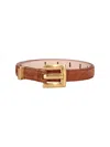 Balmain Thin Belt Anthem In Green